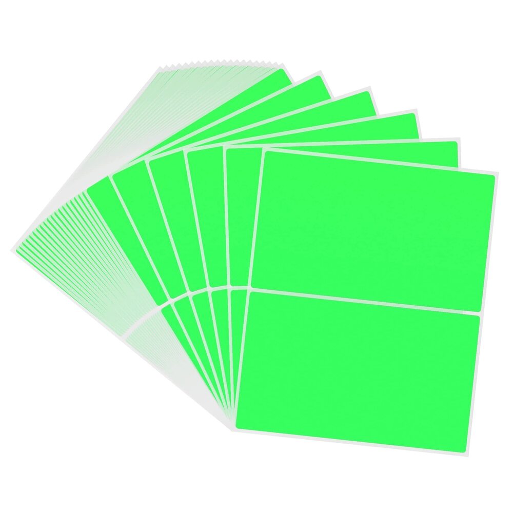 2337 2 x 3 inch Rectangular Inventory Labels Permanent Fluorescent Color